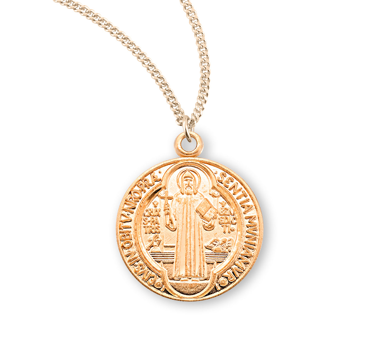 St. Benedict Gold Medal Necklace 