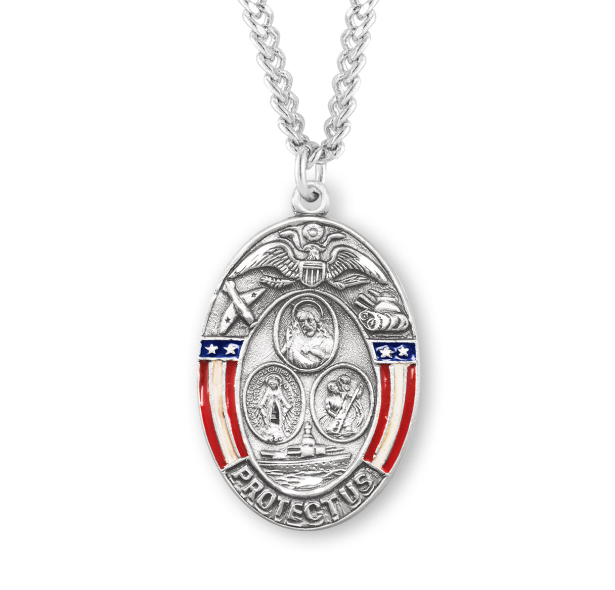 Oval 4-Picture Locket Sterling Silver 24