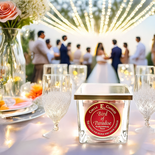 Circle E Candles – luxury handcrafted scented candle with a strong, long-lasting fragrance. Perfect for creating a warm and inviting atmosphere.