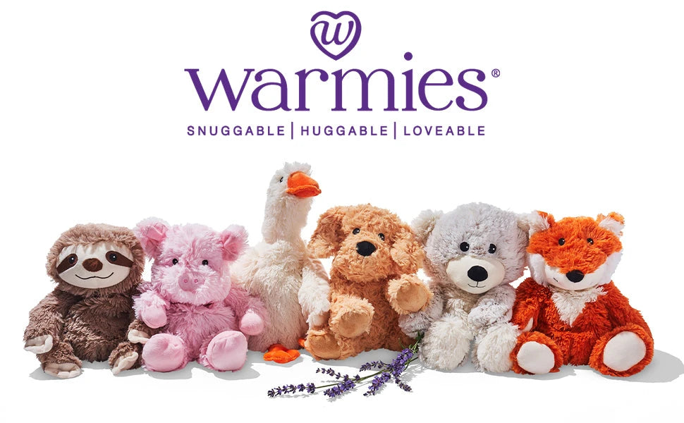 Warmies Stuffed Animals Cozy Heated Plush Animals for Relaxation and Comfort