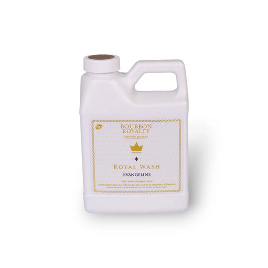 16oz Royal Wash Evagenline by Bourbon Royalty enhances colors, whitens whites, and eliminates tough dirt.