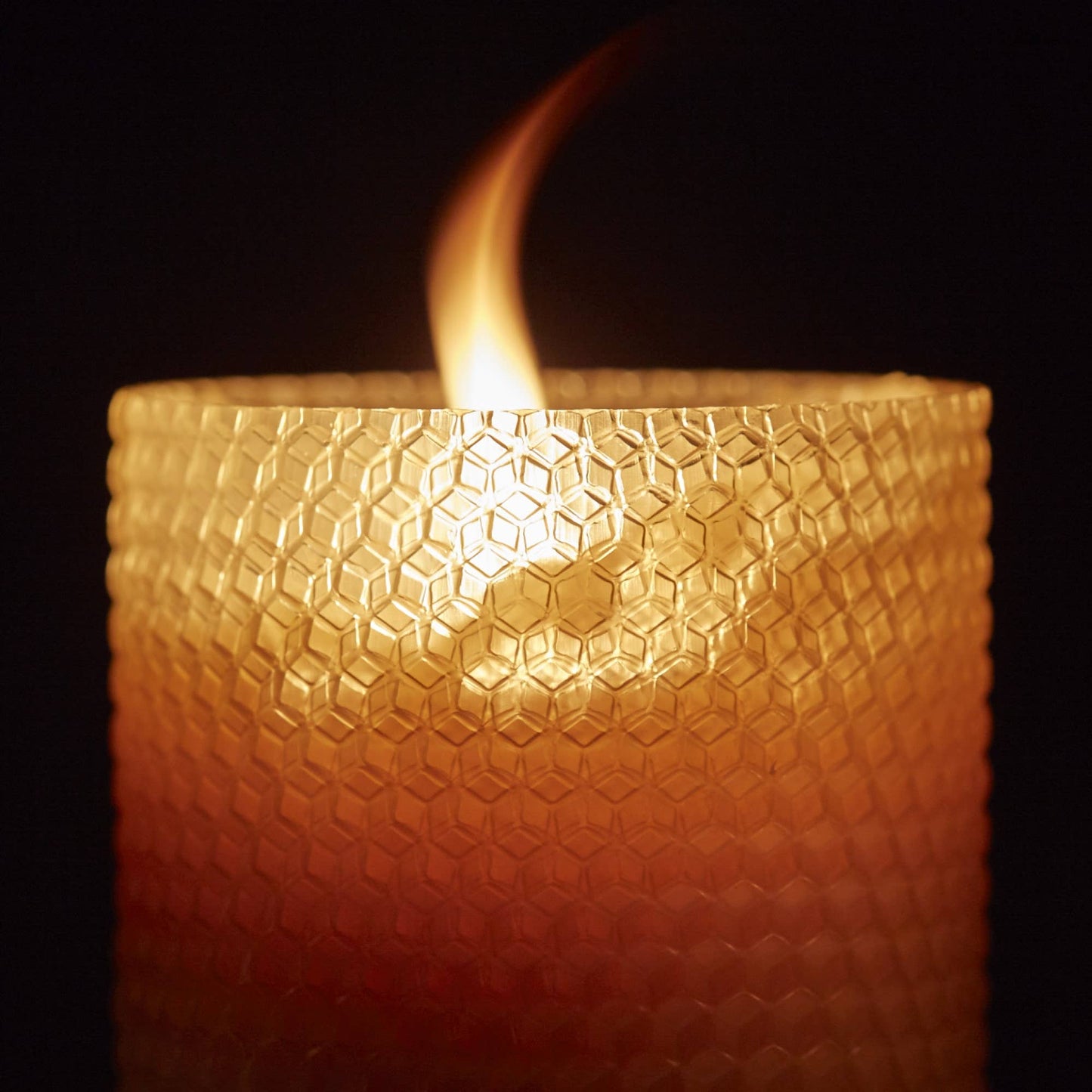 8" Hand Rolled Beeswax Pillar Candle