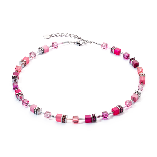 GeoCUBE® Iconic necklace Viva Magenta