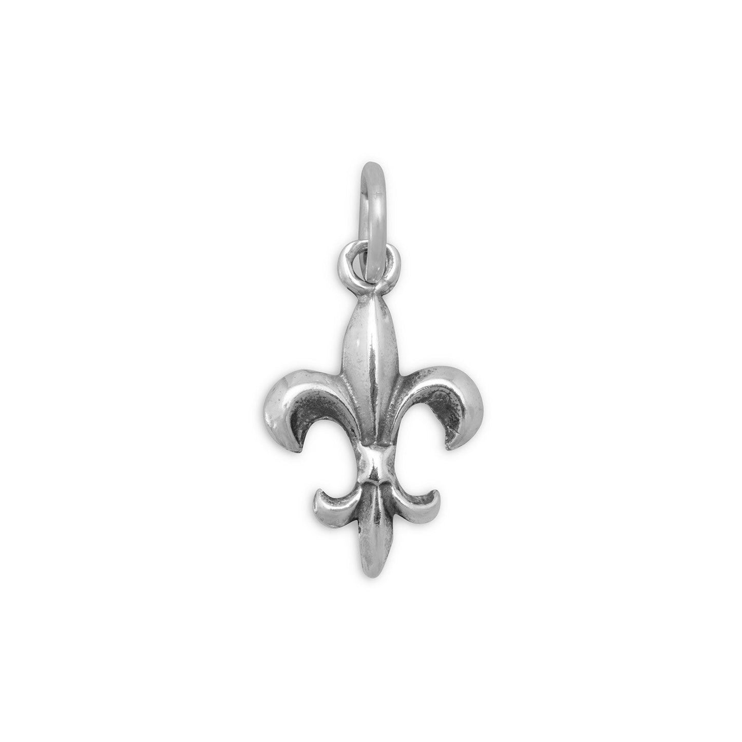 Sterling Silver Fleur de Lis Charm, Made in USA