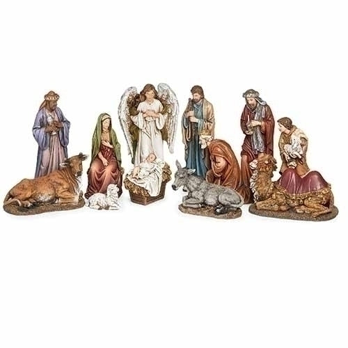 Nativity 12 Piece with Kings, Animals, and Shepherd 7