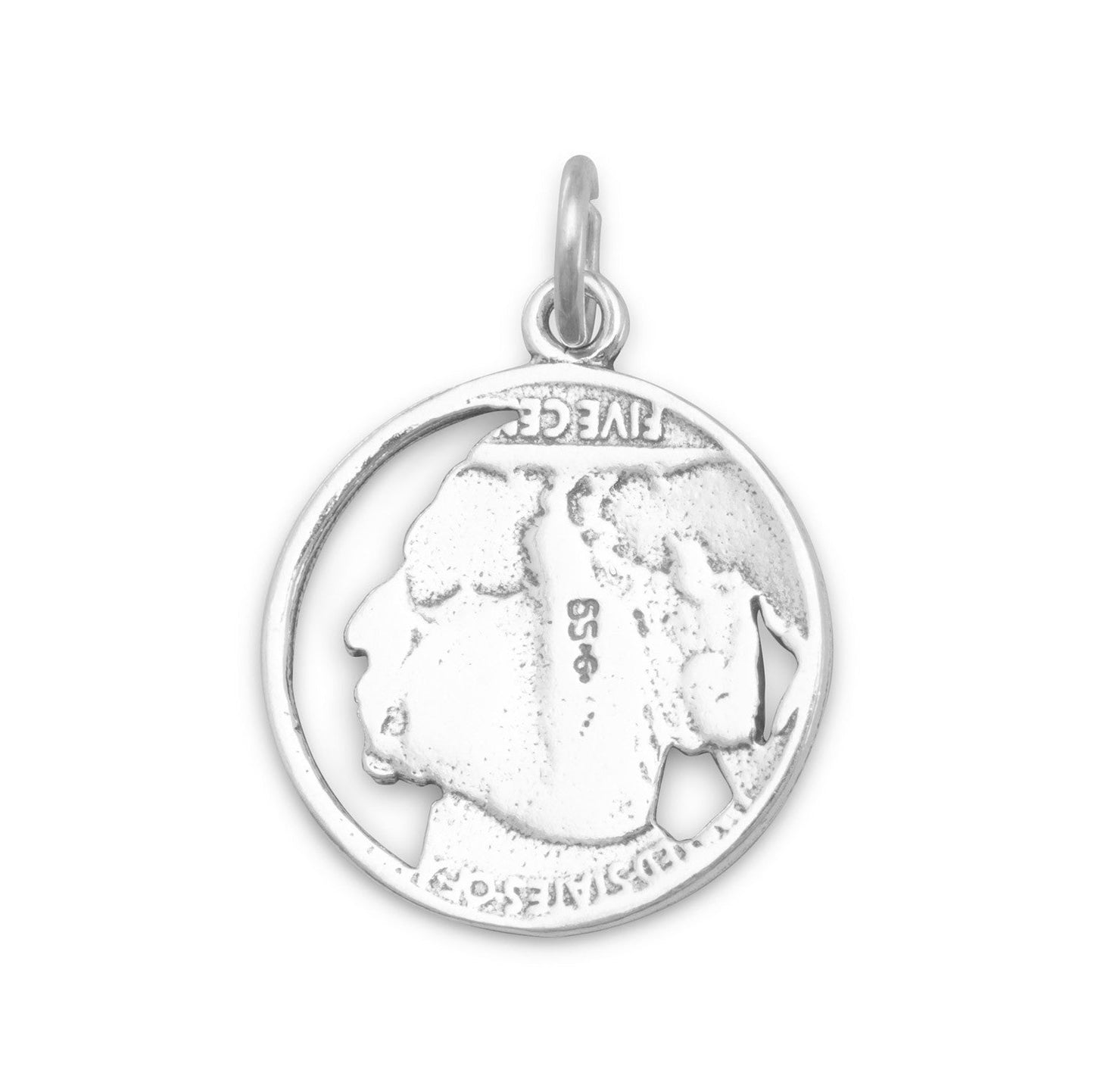 Native American Nickel Design Charm