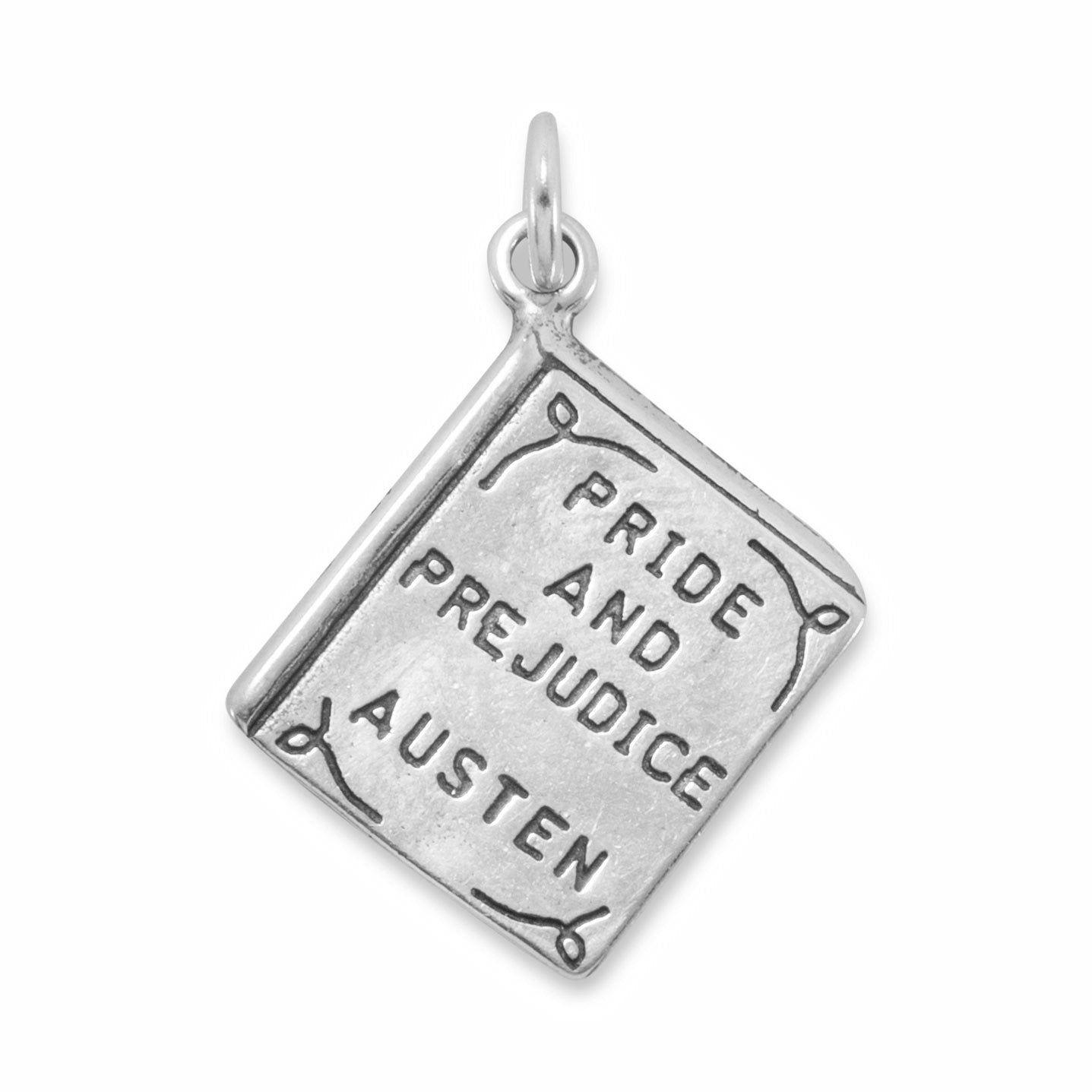 Sterling Silver Pride and Prejudice Book Charm