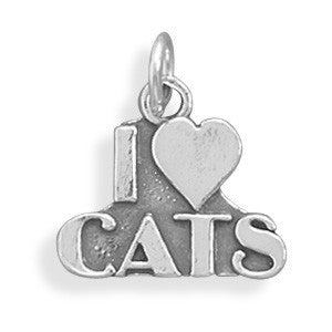 I Love Cats Charm