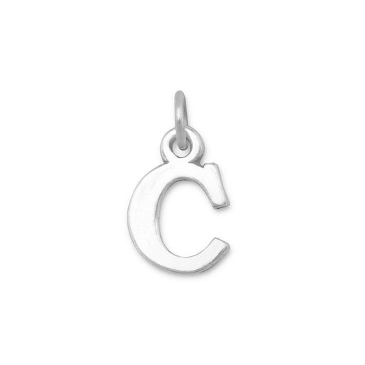 Oxidized "C" Charm