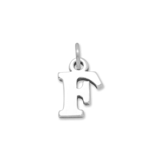 Oxidized "F" Charm