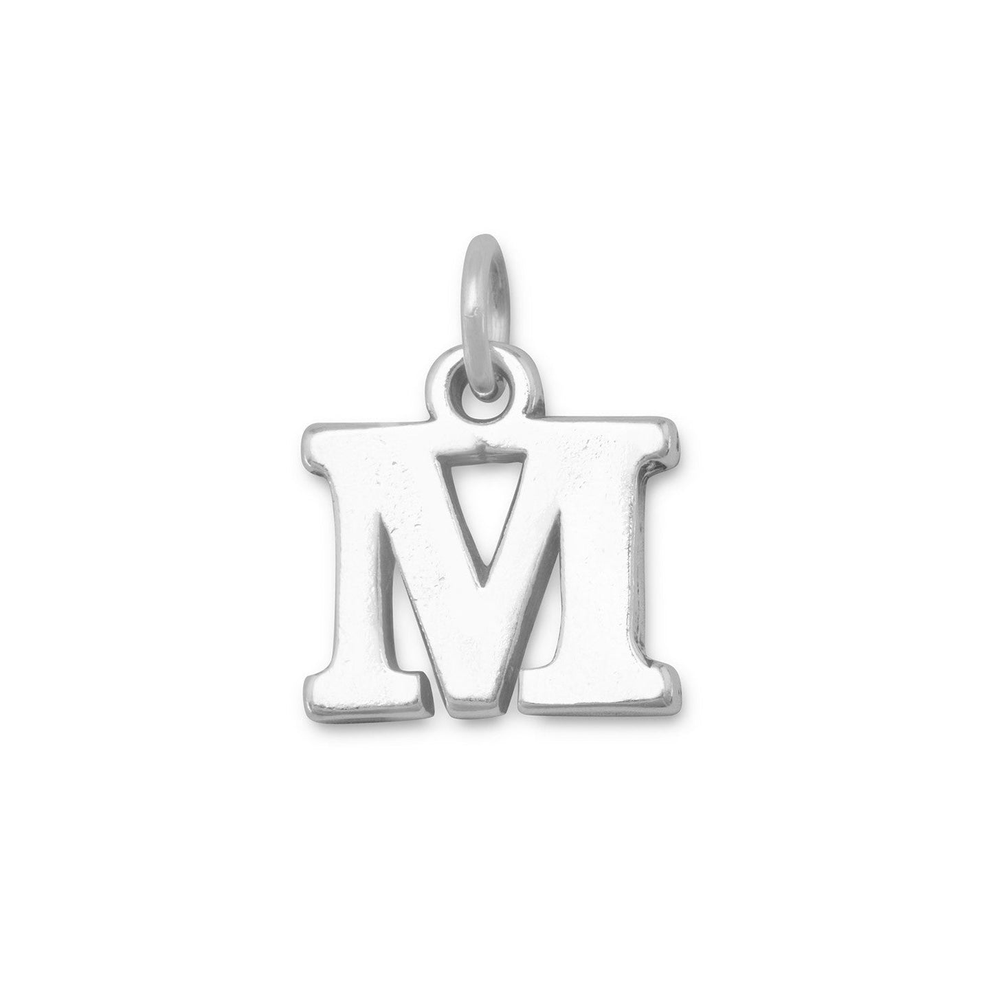 Oxidized "M" Charm