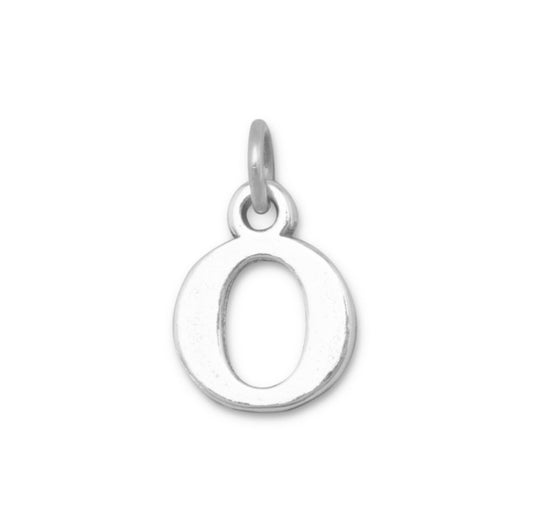 Greek Alphabet Letter Charm - Omicron