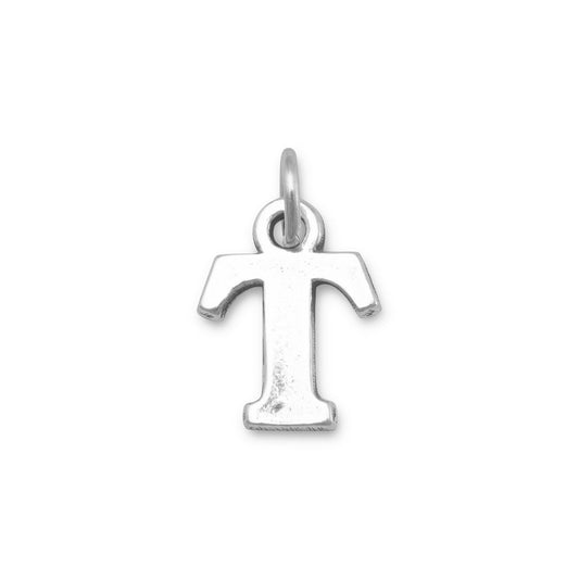 Oxidized "T" Charm