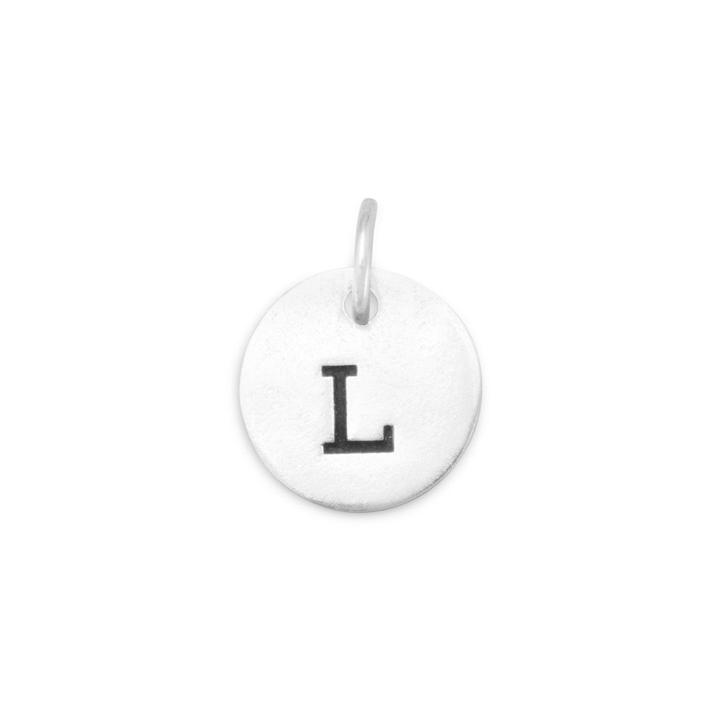 Oxidized Initial "L" Charm