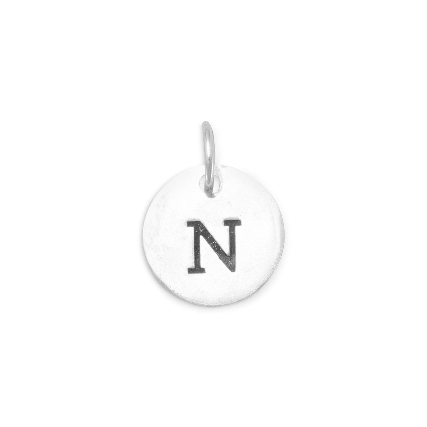 Oxidized Initial "N" Charm