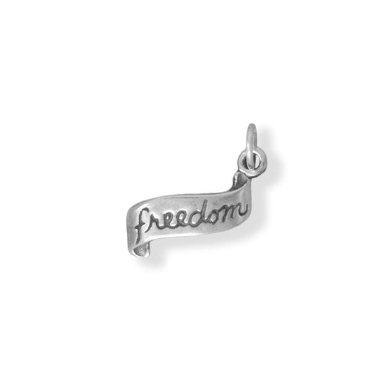 "FREEDOM" Ribbon Charm