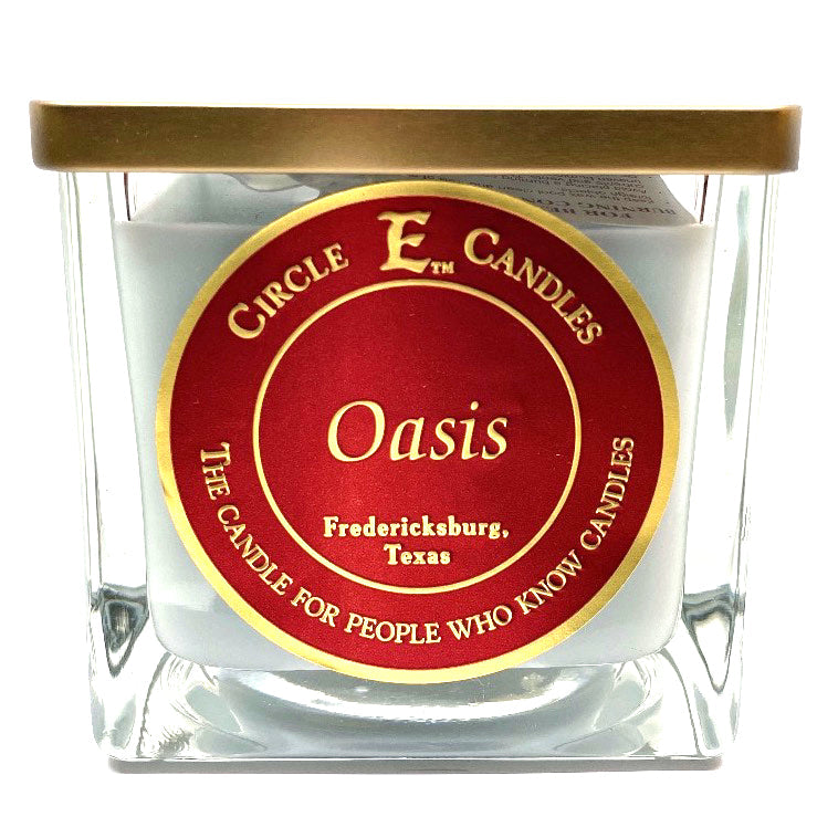 Circle E Candles, Oasis Scent, Large Size Jar Candle, 43oz, 4 Wicks