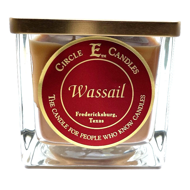 Circle E Candles, Wassail Scent, Large Size Jar Candle, 43oz, 4 Wicks