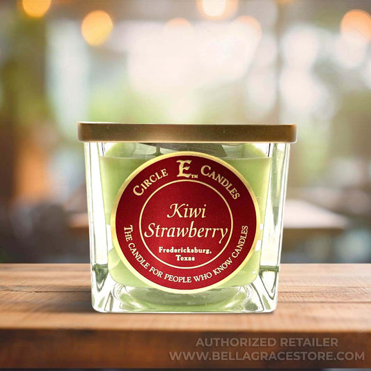 Circle E Candles, Kiwi Strawberry Scent, Large Size Jar Candle, 43oz, 4 Wicks