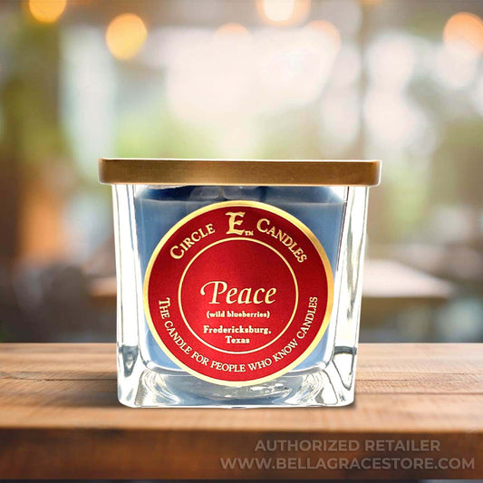 Circle E Candles, Peace Scent, Large Size Jar Candle, 43oz, 4 Wicks