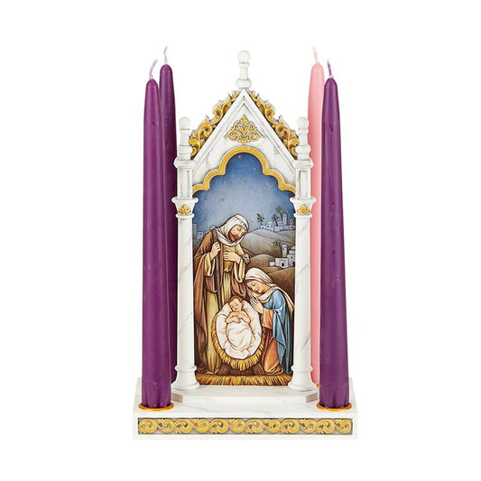 Advent Wreath O Little Town Of Bethlehem Advent Candleholder