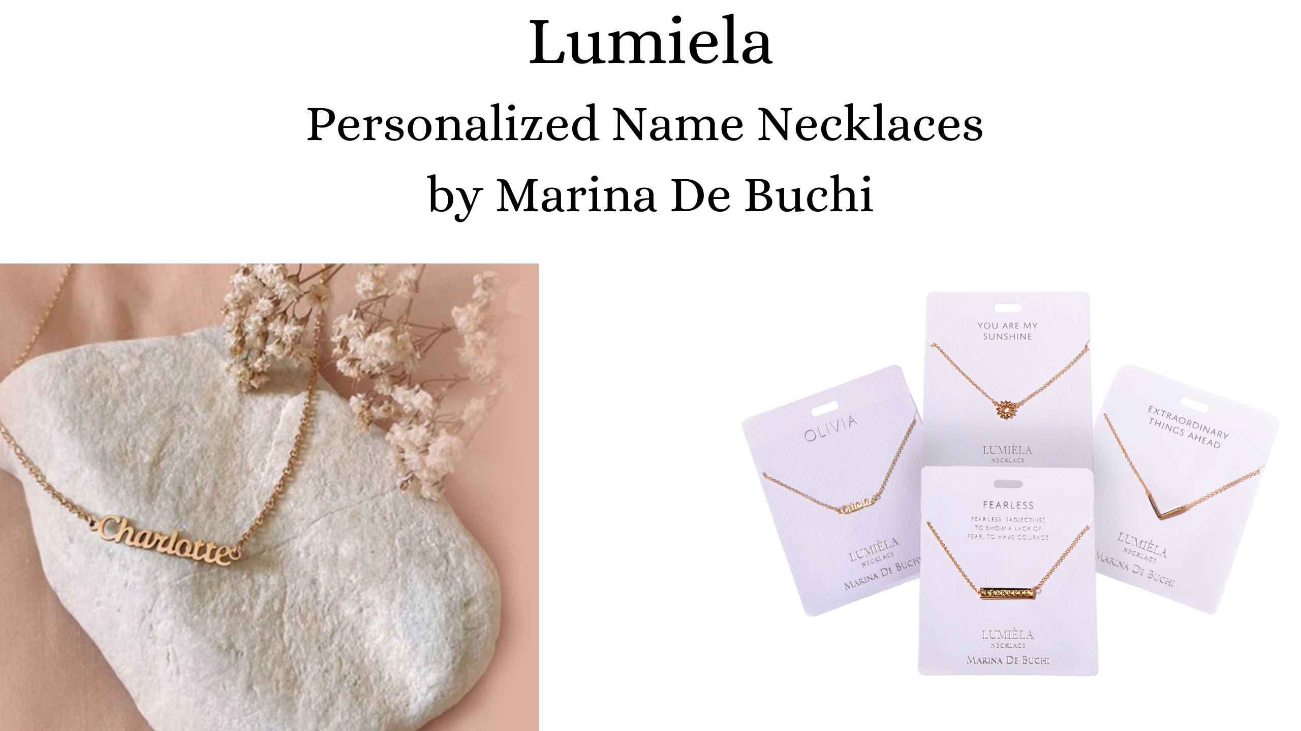 Lumiela | Personalized Name Necklaces by Marina De Buchi