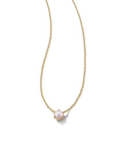 Ashton Pearl Pendant Necklace Gold White Pearl Jewelry