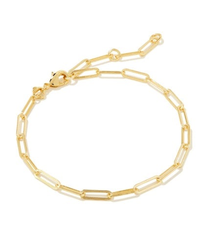 Courtney Paperclip Bracelet Gold for Chic Style Upgrade