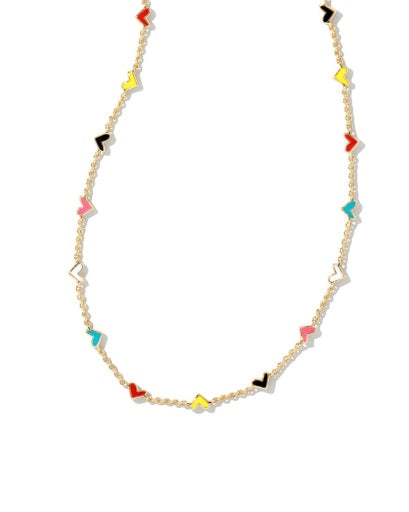 Haven Heart Strand Necklace Gold Multi Mix for Layering