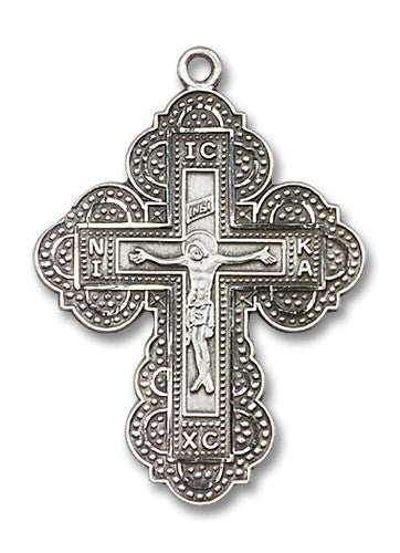 Extel Large Sterling Silver Irene Cross Medal, Made in USA