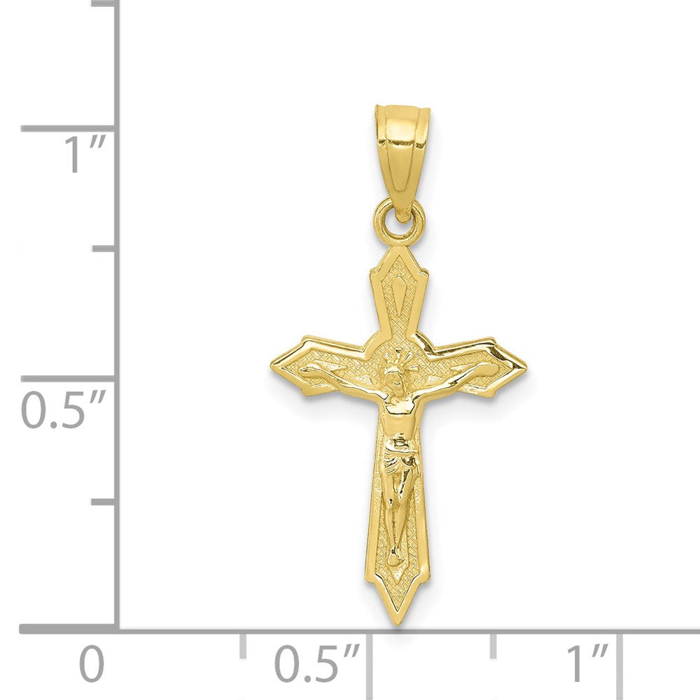 Extel Large 10k Passion Crucifix Pendant Charm, Made in USA