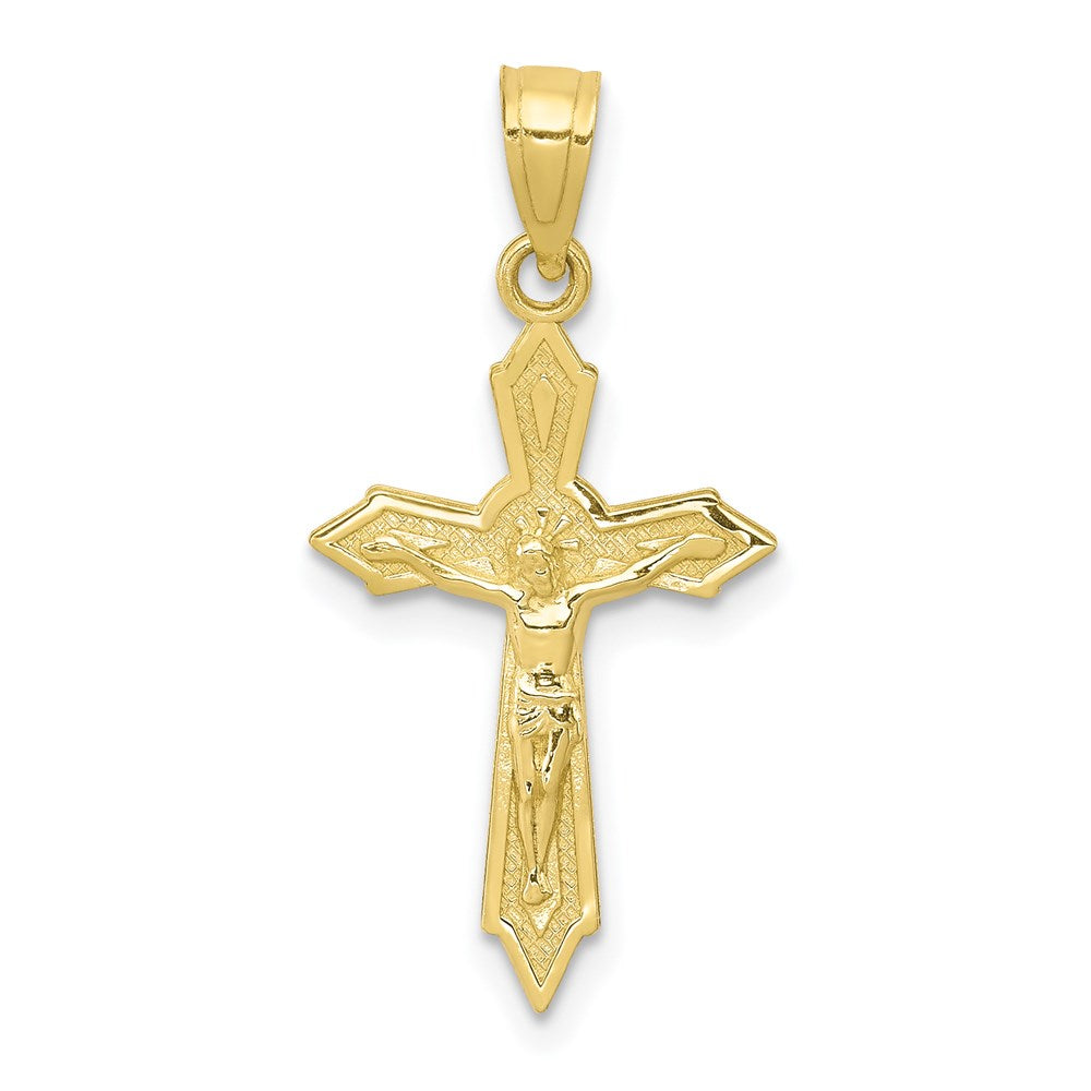 Extel Large 10k Passion Crucifix Pendant Charm, Made in USA