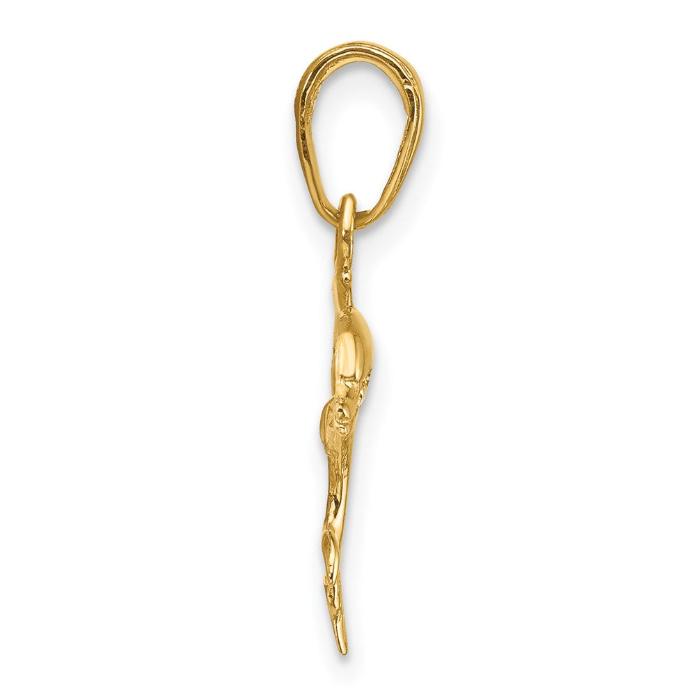 Extel Medium 10k Gold Dolphin Pendant