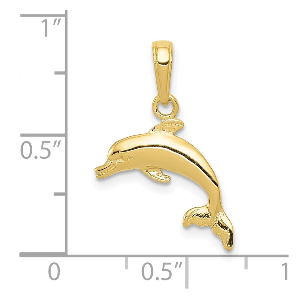 Extel Medium 10k Gold Dolphin Pendant