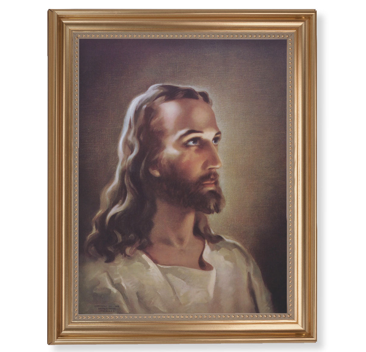 Head of Christ Picture Framed Wall Art Decor Extra Large