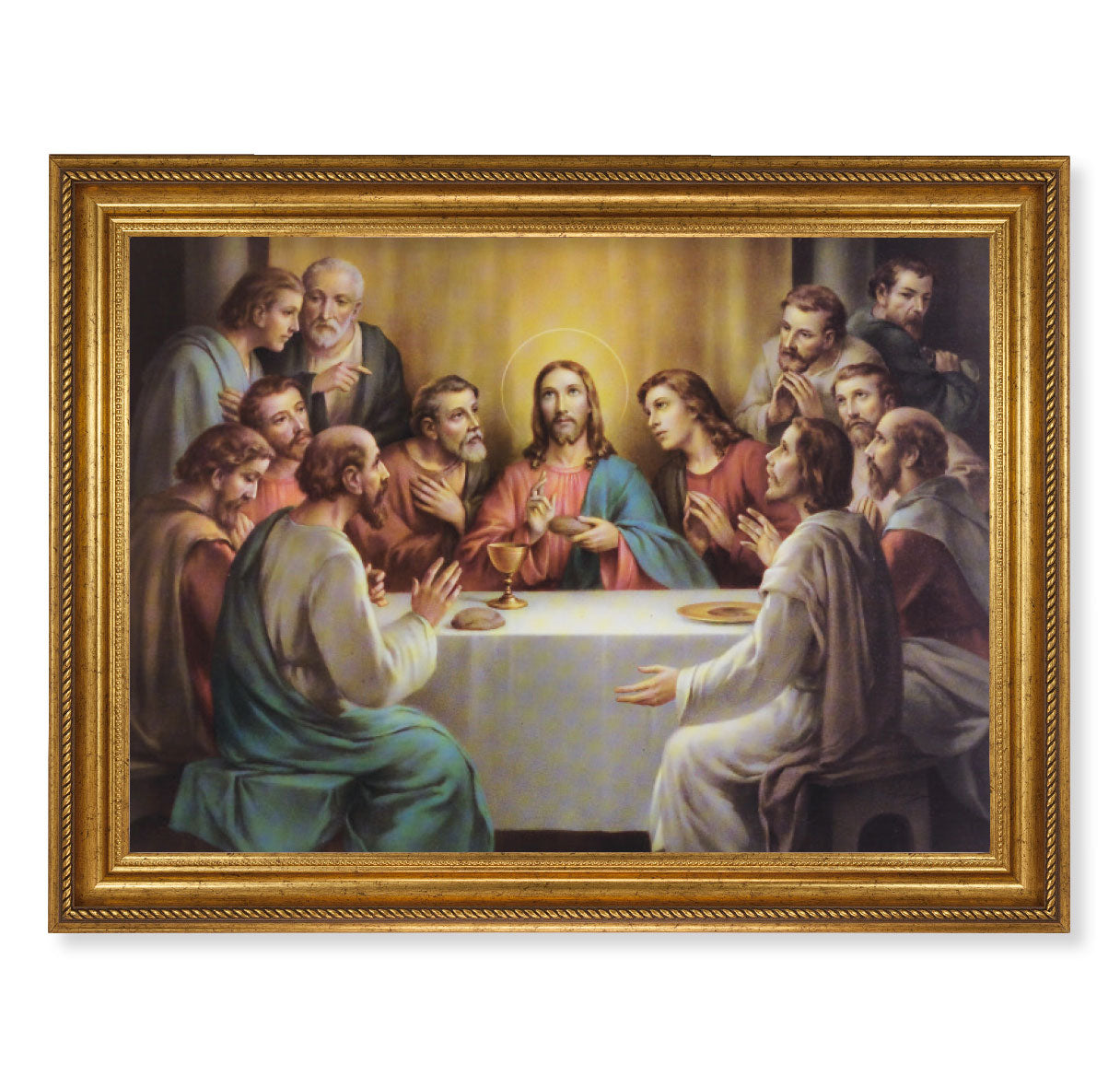 Last Supper Picture Framed Wall Art Decor Extra Large