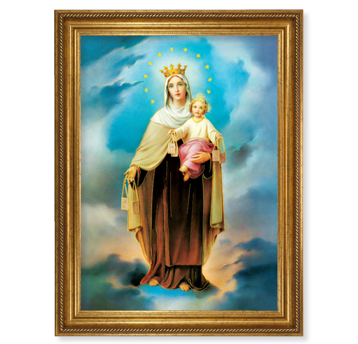 Our Lady of Mount Carmel Picture Framed Wall Art Decor Extra Large