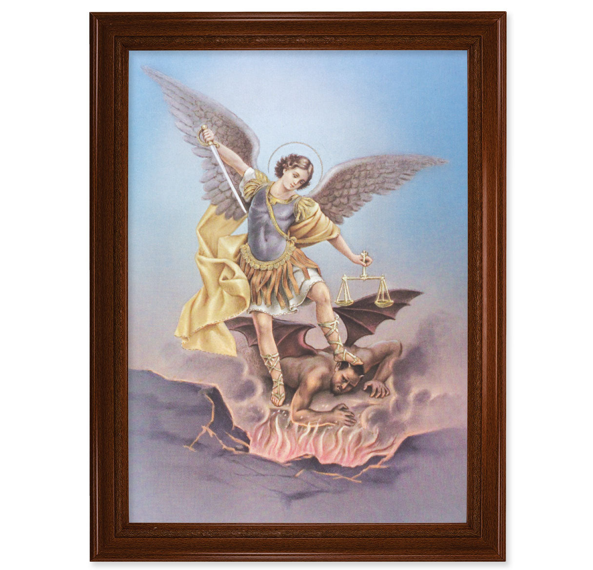 St. Michael Picture Framed Wall Art Decor Extra Large Frame