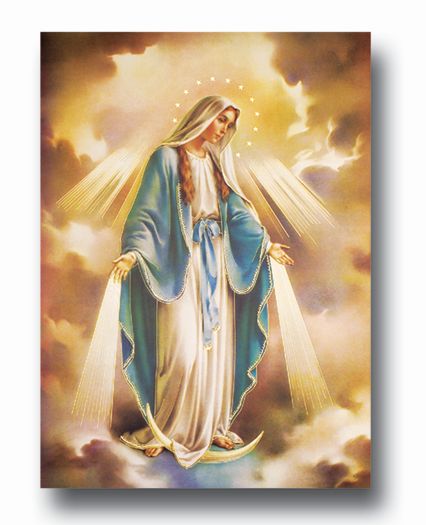 Our Lady of Grace Italian Poster Wall Art Decor Print Poster, Extra Large Size 19 x 27