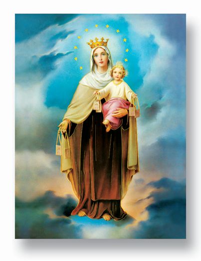 Our Lady of Mount Carmel Italian Poster Wall Art Decor Print Poster, Extra Large