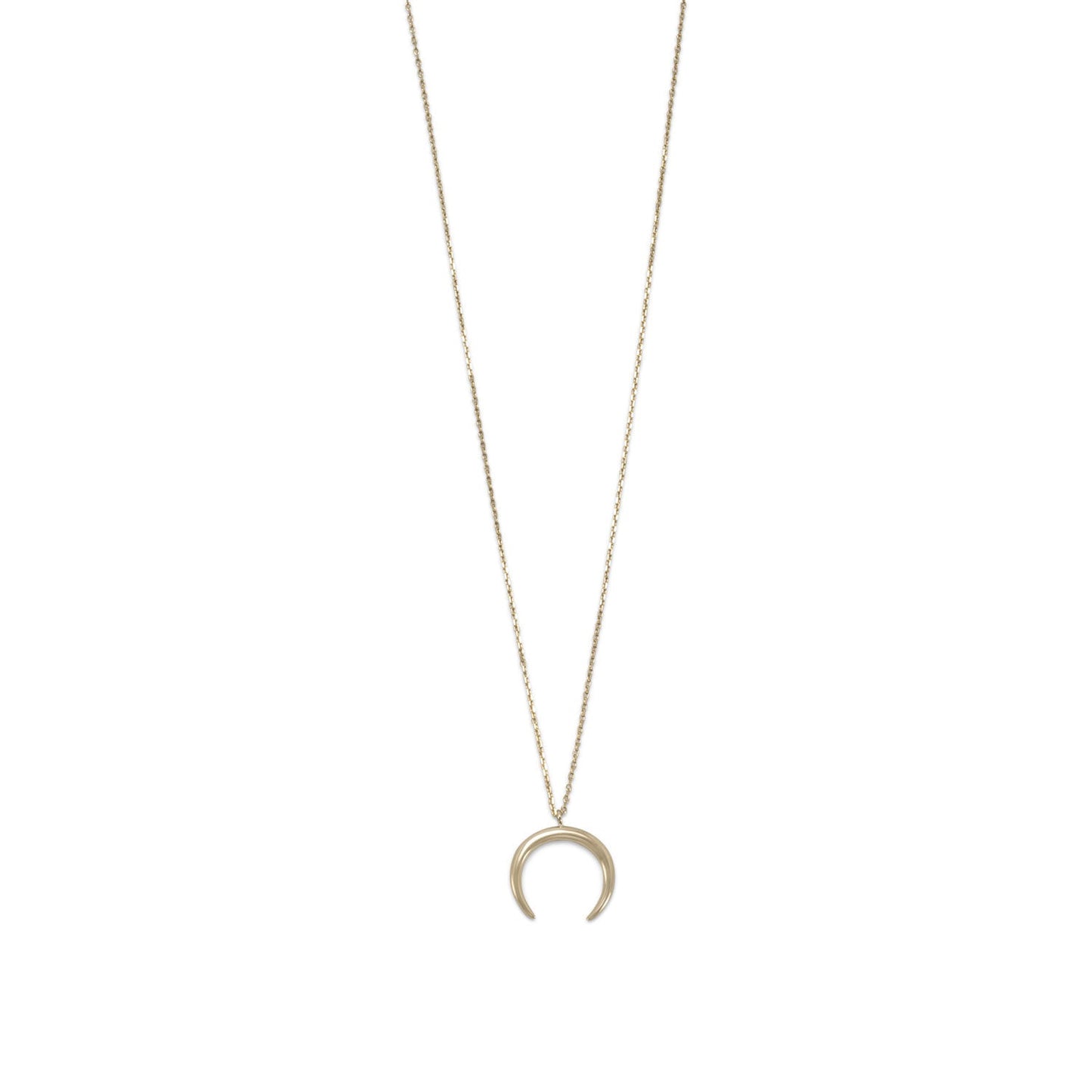 Extel 14 Karat Gold Plated Crescent Necklace