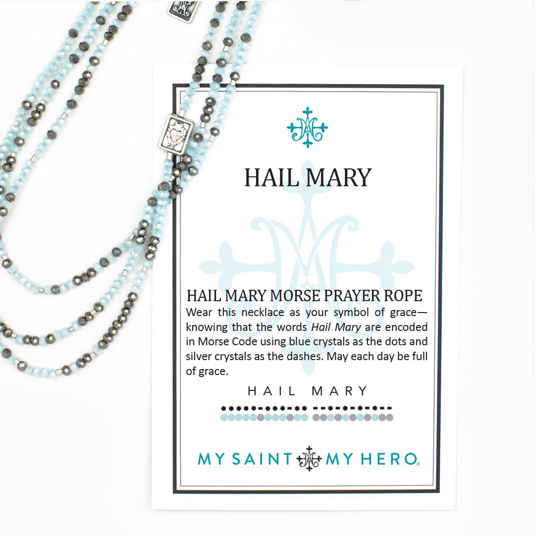 Hail Mary Morse Code Prayer Rope