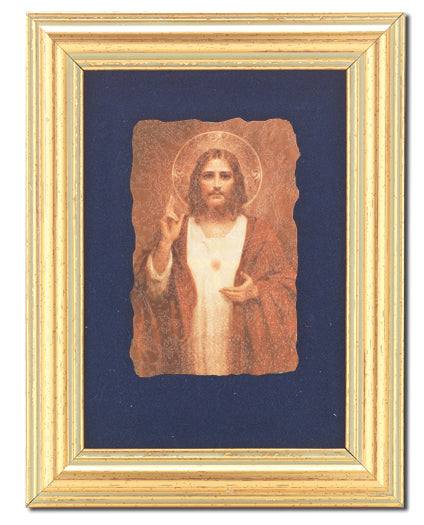 Sacred Heart of Jesus Picture Framed Wall Art Decor Small