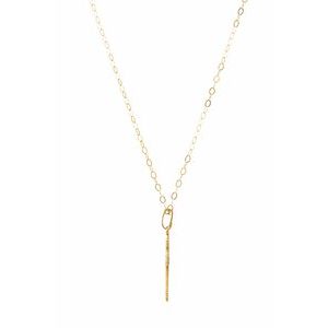 Extel Medium 14K Yellow Gold Religious Youth Cross Necklace