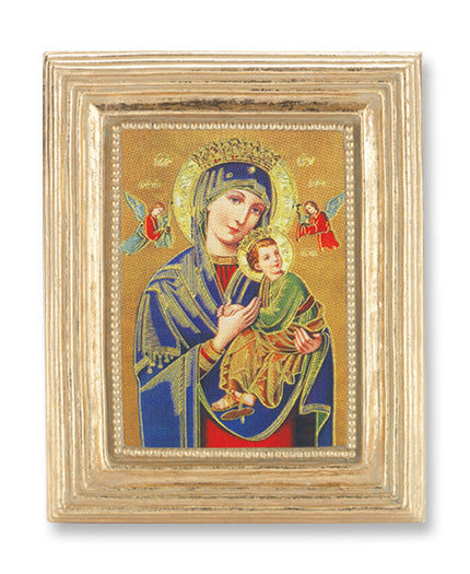 Our Lady of Perpetual Help Picture Framed Print Small, Gold-Leaf Frame