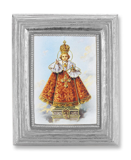 Infant of Prague Picture Framed Print Small Silver-Leaf Frame