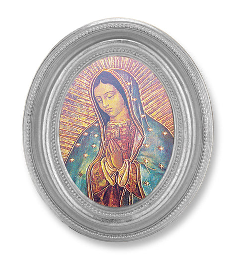 Our Lady of Guadalupe Picture Framed Print Small Oval Frame