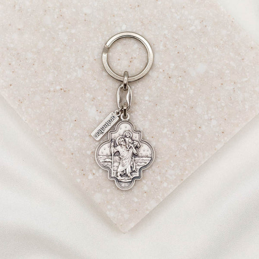 Saint Christopher Travel Protection Key Ring