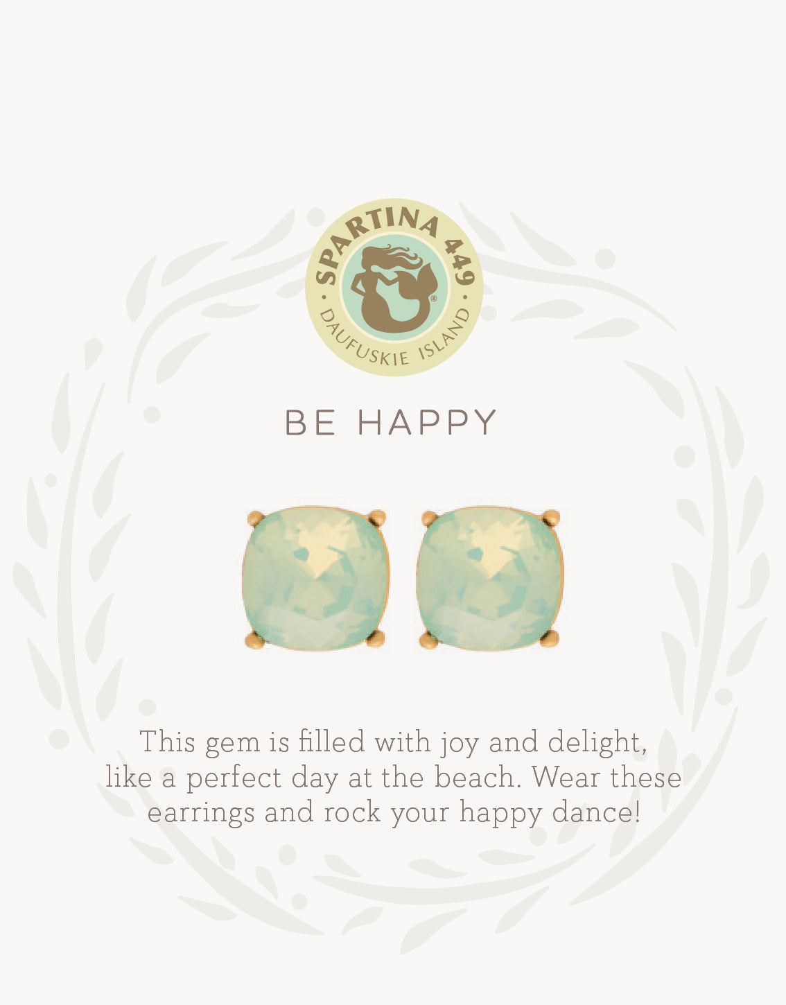 Spartina Sea La Vie Sea Glass Stud Earrings Happy/Sea Green