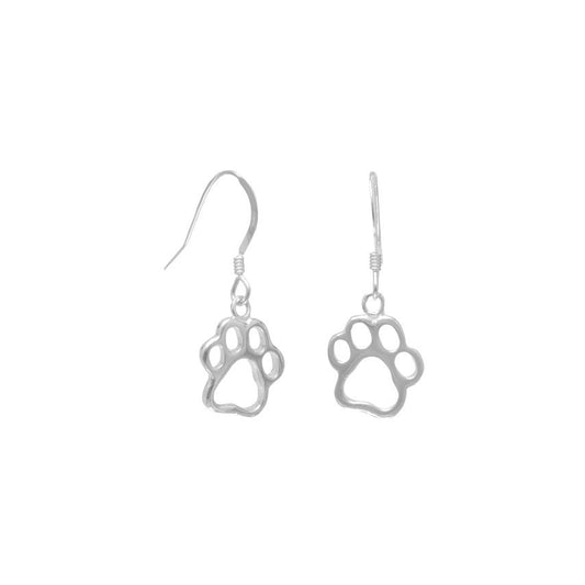 Extel Cut Out Paw Print Earrings